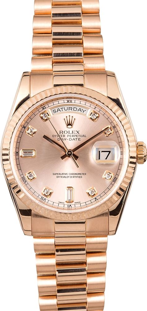 rolex rose gold day date for sale|Rolex rose gold 40mm president.